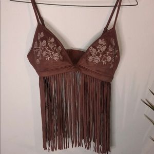 Fringe bralette